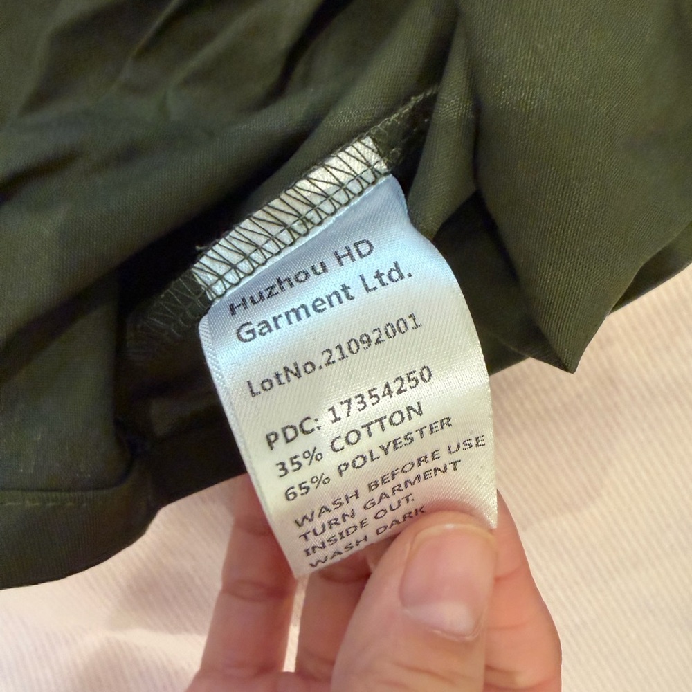 Green Ruffled Trench Coat - Picture 5 of 6